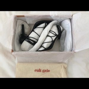 Cult Gaia Women’s Soleil Lace-Up Leather Sandals